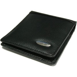 Fin Samsonite Mens Slim & Soft Luxury Premium Quality Leather Wallet | Includes Mini Pen & Notepad, A7 | 5 Card Holder, 10.5cm x 10cm x 2cm | Black