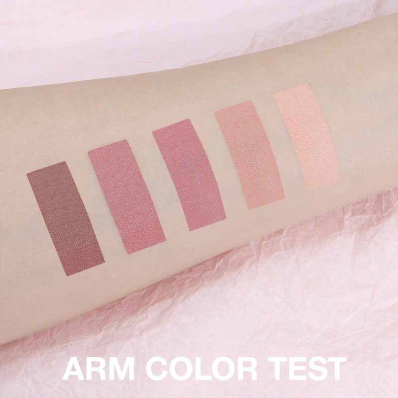 Mivota 5Color Matte Eyeshadow Palette, Neutral Cool-Toned Taupe Eye Shadows,