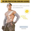 ZIBELL UV Protection Sunblock Arm Sleeves 6 Pairs with Thumb