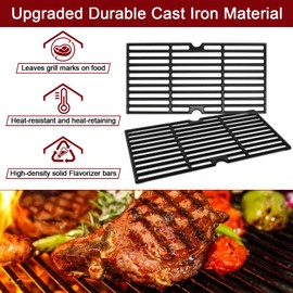 Hiorucet Grill Parts for Charbroil 463251414, 463251413, 463250211, 463250212, 466251413 Gas Grill, G352-2100-W1 Trough Firebox, Grill Grates, Burners, Igniters, Crossover Tubes for Charbroil Grills