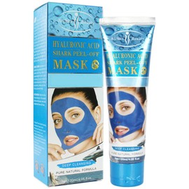 AICHUN BEAUTY Peel-Off Facial Mask Deep Cleansing Oil & Dirt Pores Face Skin Recover Vitamin A & E 120ml/4.05fl.oz (HYALURONIC ACID SHARK PEEL-OFF MASK)