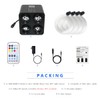 AKEPO 36W 4-Head 4 Color RGBW Twinkle Fiber Optic Lights,