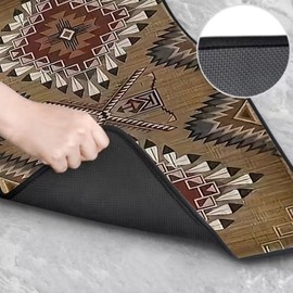 EOHMAK Car Floor Mats Non-Slip Automotive Floor Mats All-Weather Front Rear Car Floor Foot Mat Sets of 4 Pieces Foot Mats Rugs Carpet for Car Trucks SUV Sedans (Rhomb)