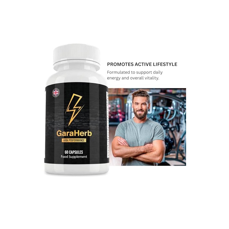 GaraHerb High Performance 60 Capsules | Natural Ingredients | Food