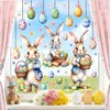 Easter Window Decoration Clings Double-Sided Cute Bunny Decals Home Indoor