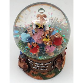 Minium Collection 30007 Souvenir Snow Globe Germany Culture Fairy Tales The wolf and the seven little ghosts