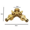 Y Distributor 3/4 Inch Brass Water Distributor, 2-Way Water Connection