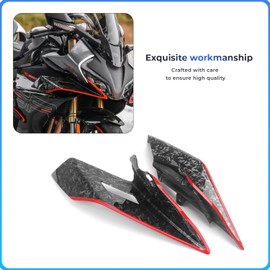 Motorcycle Front Fairing Aerodynamic Winglet ABS Lower Cover for CFMOTO 450SRS 450SR 450SS/ CF400-6 2022 2023 2024 Protection Guard Fixed Wind Wing (Red-B)