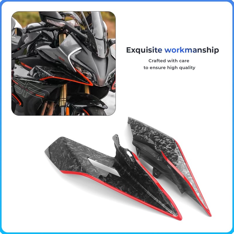 Motorcycle Front Fairing Aerodynamic Winglet ABS Lower Cover for CFMOTO
