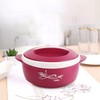 Cello Sapphire Insulated Inner Steel Casserole for Roti, 1250ml, Pink