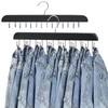 Jean Hangers for Closet, 14 Wood Jeans Hooks Space Saving,