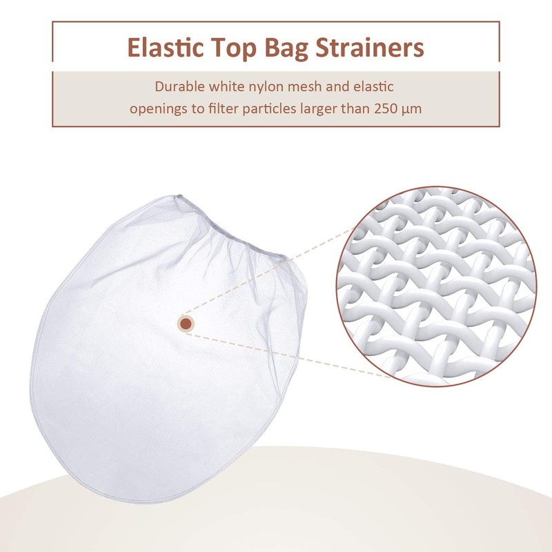 Patelai 30 Pieces 5 Gallon Paint Strainer Bags White Regular