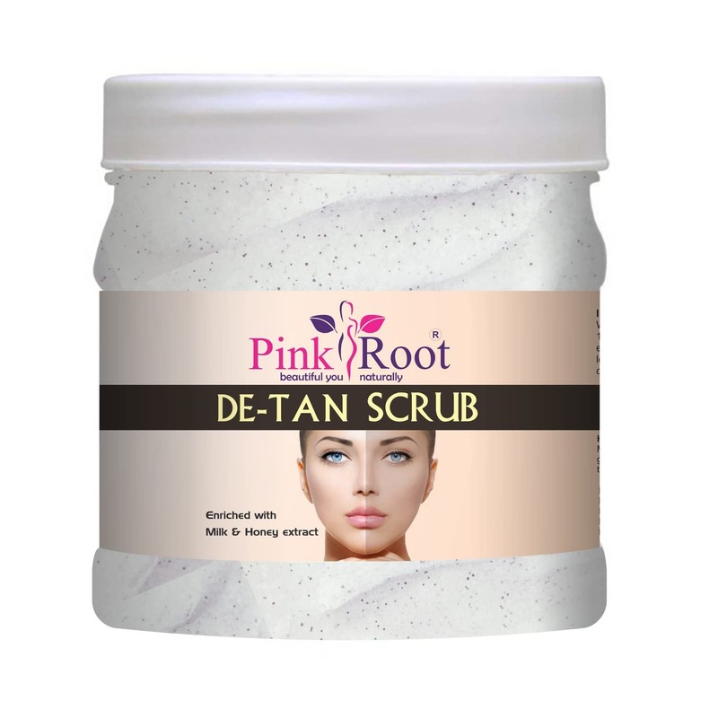 Pink Root Sandal Scrub 500gm with De-Tan Scrub 500gm