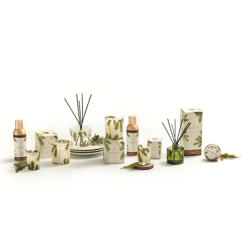 Thymes Frasier Fir Reed Diffuser Set – Includes Reeds, Fragrance