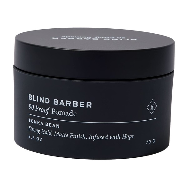 BLIND BARBER 90 Proof Pomade Styling Hair Wax (Strong Hold/Matte/Water Base/Prevents Dandruff), Functional Pomade for Wet Hair, Styling Agent, Men's, Gift, Birthday