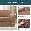 FantasDecor 4 Piece Sofa Velvet Couch Covers for 3 Cushion