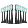 Harobey Replacement Toothbrush Heads 20 Pack Compatible with AquaSonic Black