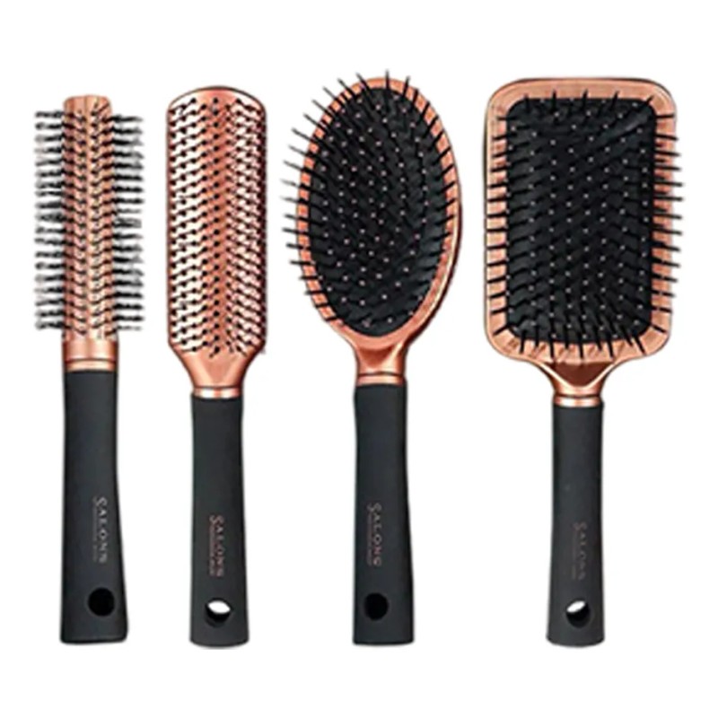 Herramientas De Peluquera Peine Redondo Para Peluq 4 Piezas