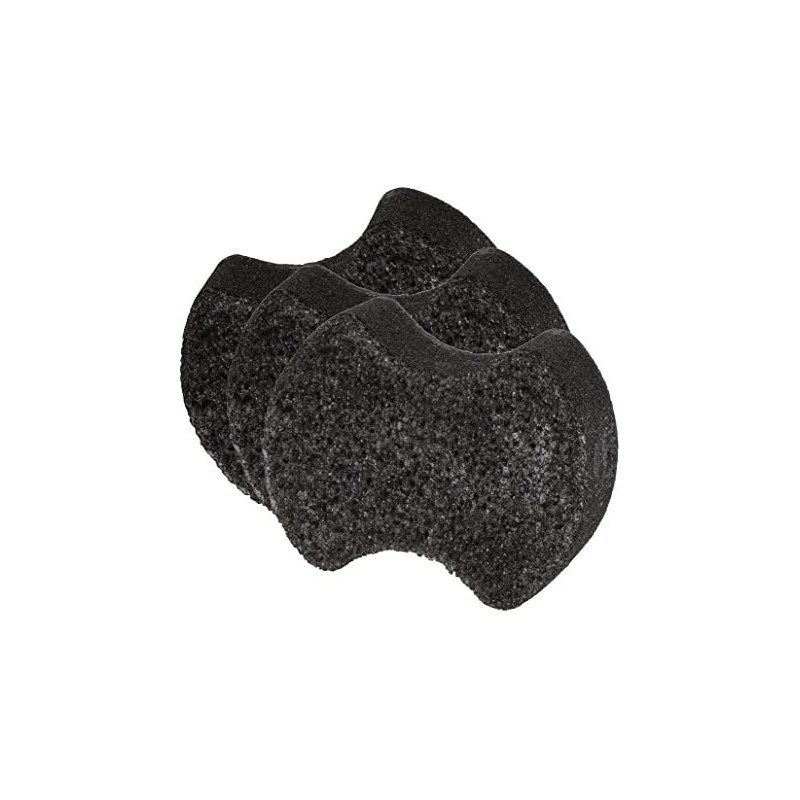 Spongeables Pedi-Scrub Foot Buffer, Charcoal Sweet Sangria, Contains Shea Butter