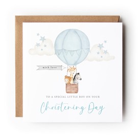 Christening Card for Boy, Little Boy Christening, Christening Card for Him