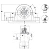 UCP204-12 - 0.75 in Bore - Pillow Block Ball Bearing