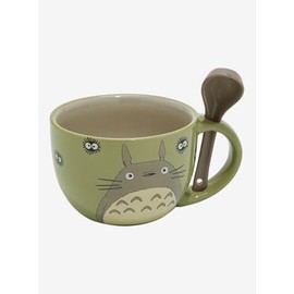 Hot Topic Our Universe Studio Ghibli® My Neighbor Totoro Green Soup Mug & Spoon Set None
