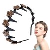 Headbands for Women | Rhinestone Flower Headband for Fringes -