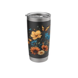 Pollinator Garden Design Wildlife Flowers Native Plants Stainless Steel Insulated Tumbler