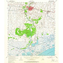 YellowMaps Abbeville LA topo map, 1:62500 Scale, 15 X 15 Minute, Historical, 1954, Updated 1965, 20.7 x 17.9 in - Paper