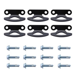 VEXPLO 6PCS Tie Down Hooks Anchor Point with 12 * 1/4''Self-Drilling Screws for Ford F150 Bed Tie Downs 2004-2017 Styleside 2001-2010 Explorer Sport Trac Pickup Truck Bed Tie Downs Bracket