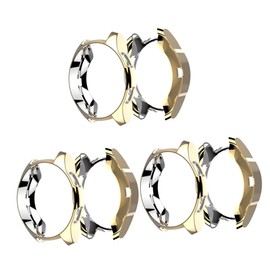 jojofuny 3pcs TPU Watch Case Protective Cover for Golden Color Anti-Scratch Lightweight Design Easy to Install Compatible Gear Smartwatch