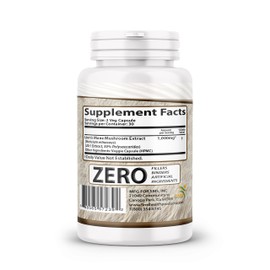 Lion's Mane Pills Mushroom Cognition Capsules (60 Veggie Capsules) 30% Polysaccharides- Lions Mane Extract Capsules | Brain Supplement, Brain Vitamins, Focus Supplement