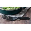 Black Nonstick Slotted Spatula/Turner for Crepes, Eggs, Brownies, Lasagna