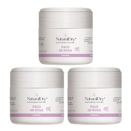 NaturalDry - ARTESANAL - Pack de 3 Desodorantes Naturales para Mujer en formato crema - No obstruye los poros - SIN ALUMNIO - Hidrata tu piel -...    