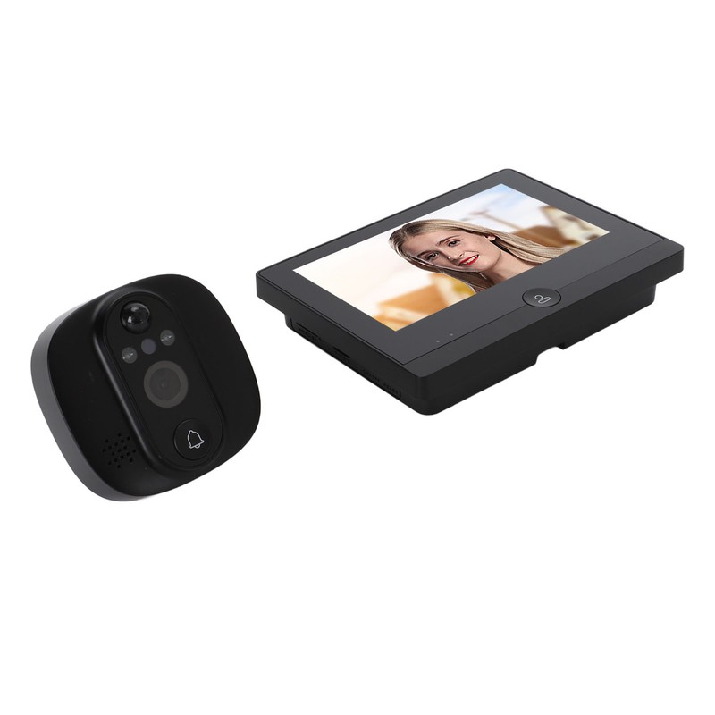 4.3inch Peephole Camera 1080P WIFI Front Door 150 Degree Wide
