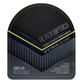 Black Optics Hydrogel Eye Mask 28 Pairs, Under Eye Patches for Puffy Eyes Dark Circles Wrinkles, Caffeine Peptides Niacinamide Green Tea Black Truffle Extract