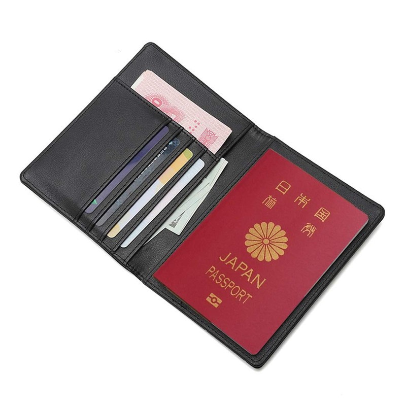 FUKUSHOP Passport Case Holder Travel Wallet Made of Premium PU