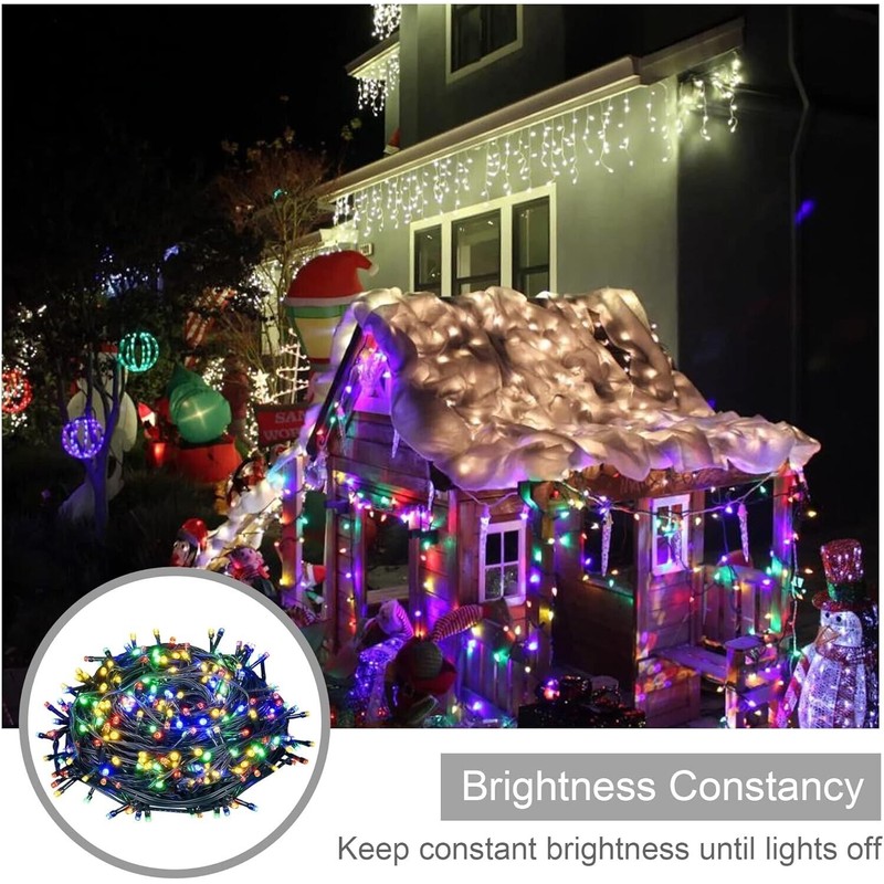 Weillsnow WATERPROOF 164FT STRING 500 LED LIGHTS MEMORY FUNCTION 8