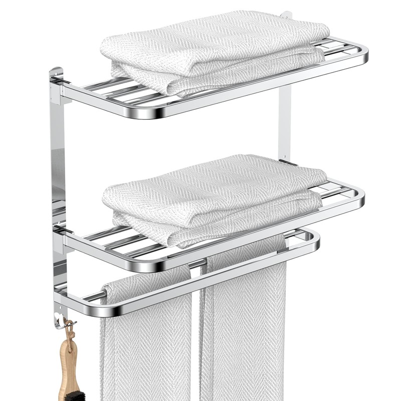 CAXIMSY 22.8Inch Towel Rack for Bathroom and Lavatory Towel Hanger