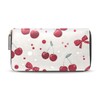 Bolaz Long Wallets Leather Bifold Wallet for Women Red Cherry
