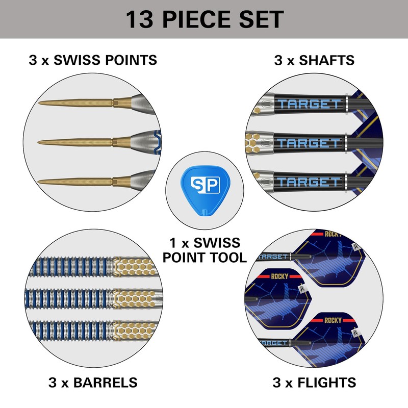 Target Darts Josh Rock Gen 1 Steel Tip Swiss Point