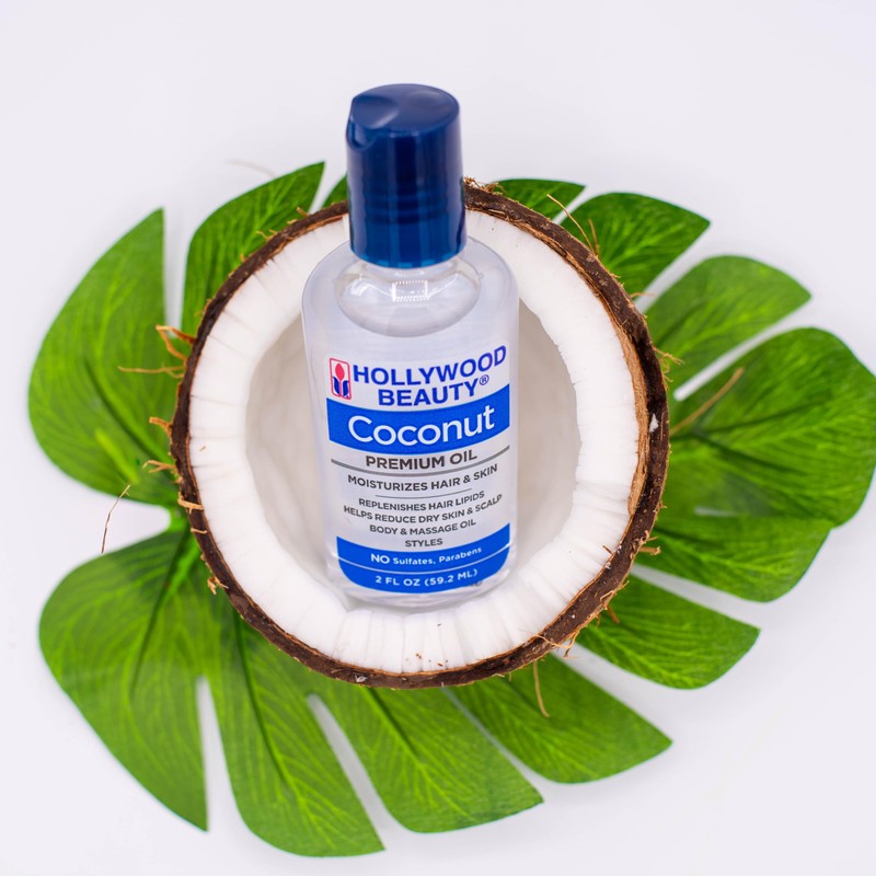 Hollywood Beauty Coconut Hair Oil, 2 oz - Moisturizes Hair