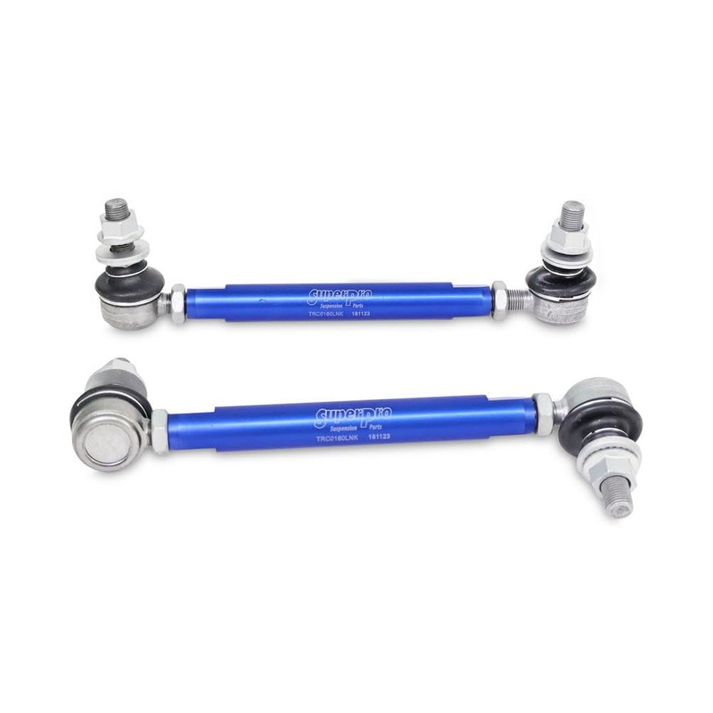 SuperPro Heavy Duty Sway Bar Adjustable Link Kit Front Compatible