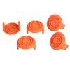 Wifehelper 5 Pieces Grass Trimmer Spool Cap Cover Replacement Fit