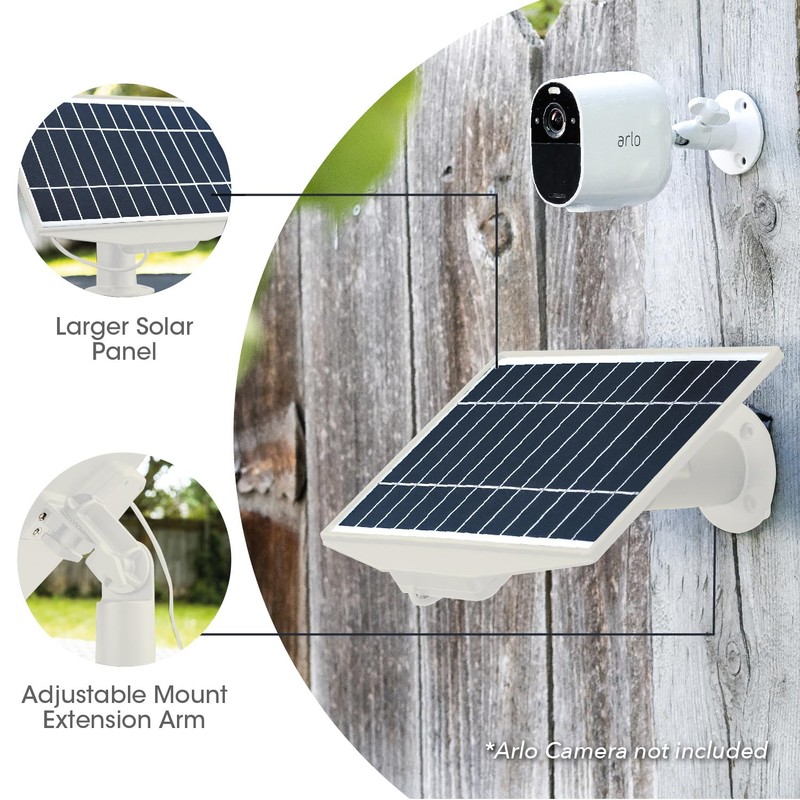 Leaf 10 8W Solar Panel for Ring Stick Up Cam,