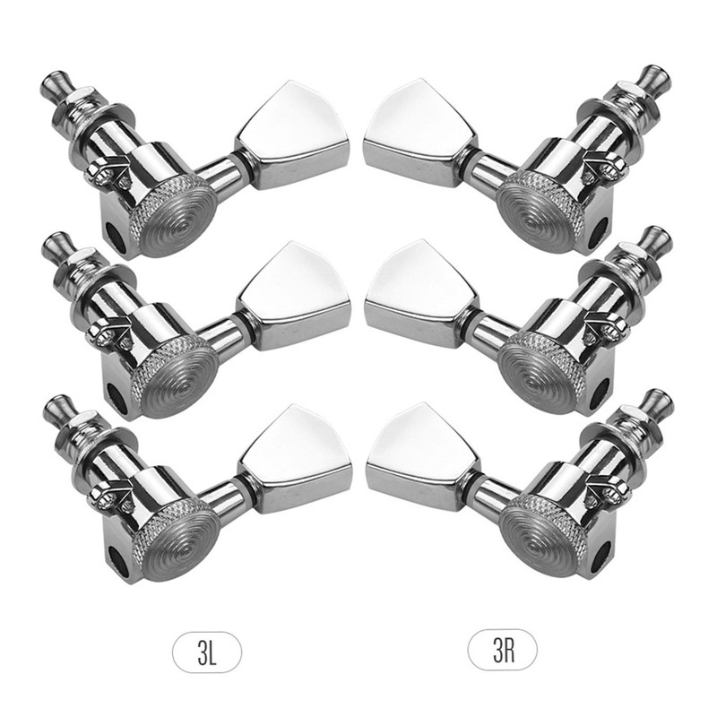 6 Pieces 3L3R Guitar String Tuning Pegs Locking Tuners Machine