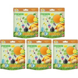 Pikmin 2nd Bigkura Tamago Bath Salt Set of 5 Random Figure, 1g / 피크민 2탄 빗쿠라타마고 입욕제 5개 세트 랜덤 피규어, 1g