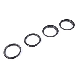 JeCar Interior Trim Kit Dashboard Air Conditioner Vent Ring Interior Accessories Compatible with Jeep Wrangler 2018-2023 JL & Gladiator JT, Carbon Fiber Texture