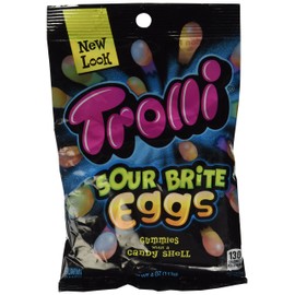Trolli Sour Brite Crawler Eggs Gummi Candy - 4 Oz Bag by Trolli