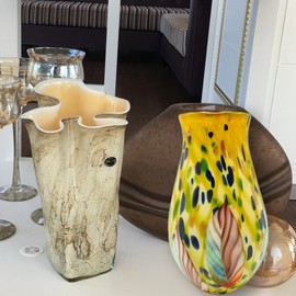 Vase Murano Style Fiona Height Approx. 37 cm Colourful Handmade